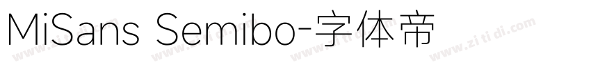 MiSans Semibo字体转换